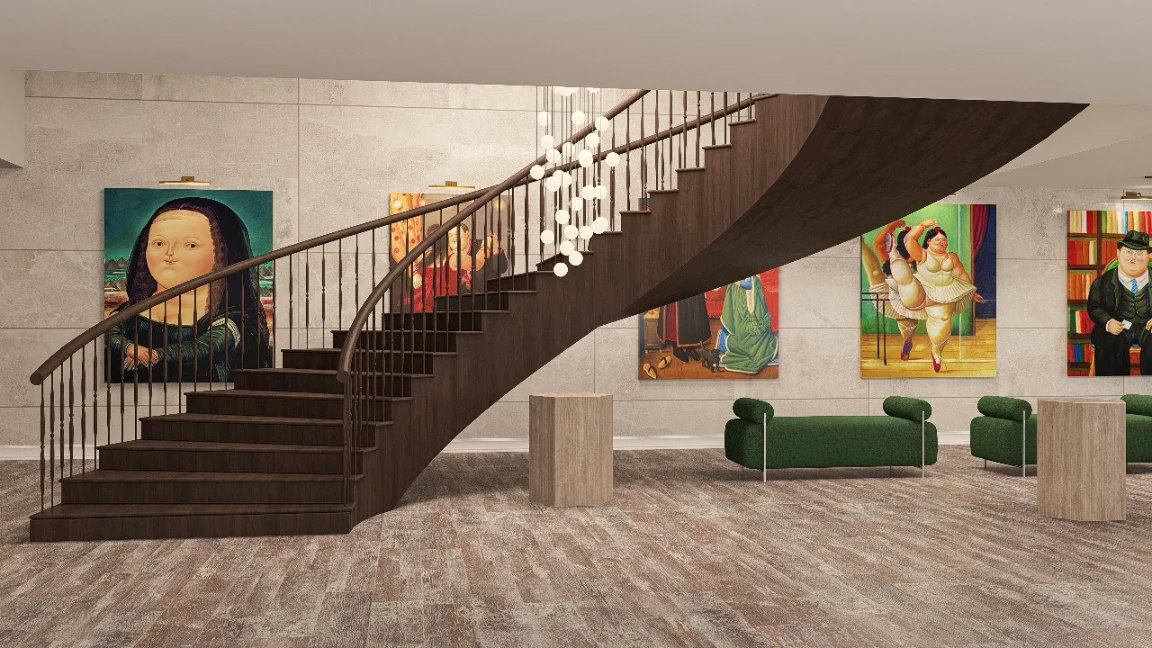 grand-staircase-art-gallery-botero-residence